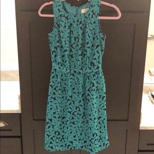 Loft 0P Waist Defined Dress